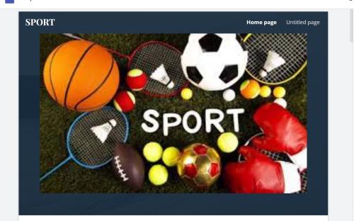 Realizzazione di un sito web per appassionati di sport