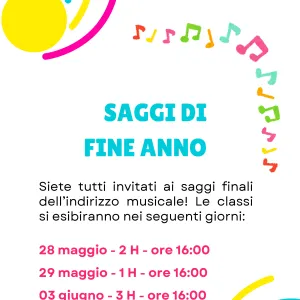 Locandina saggi indirizzo musicale